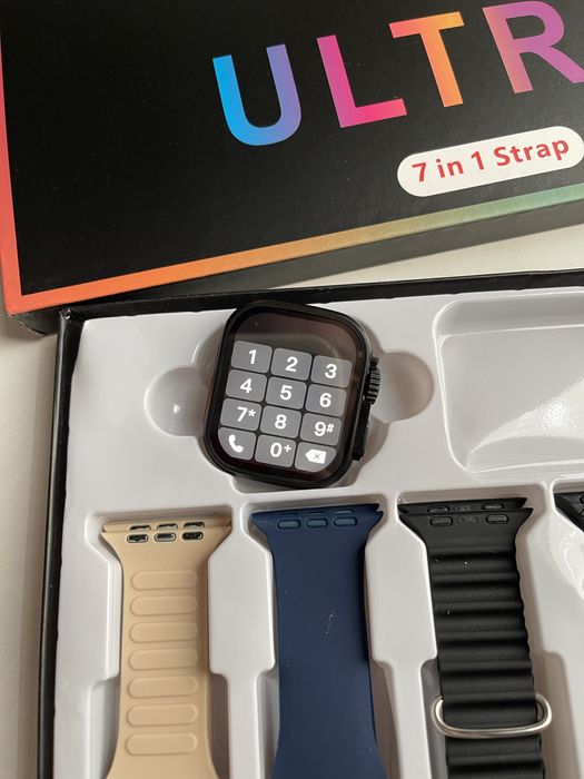 Smart watch com 7 braceletes