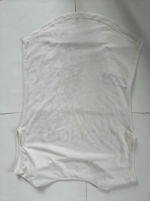 ORSAY biala bluzka z krotkim rekawem ananas rozmiar S