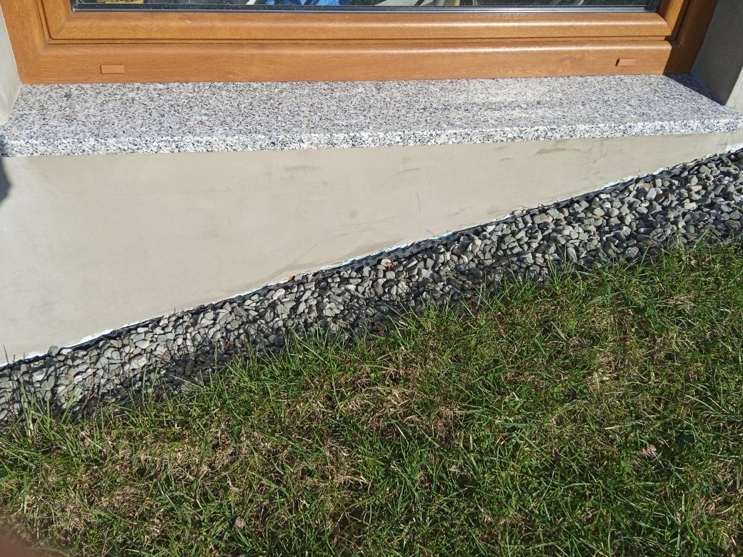 Parapet granitowy szary 24x60