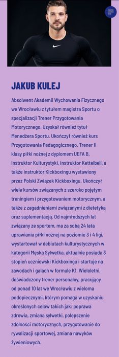 Trener Personalny Wrocław - Jakub Kulej