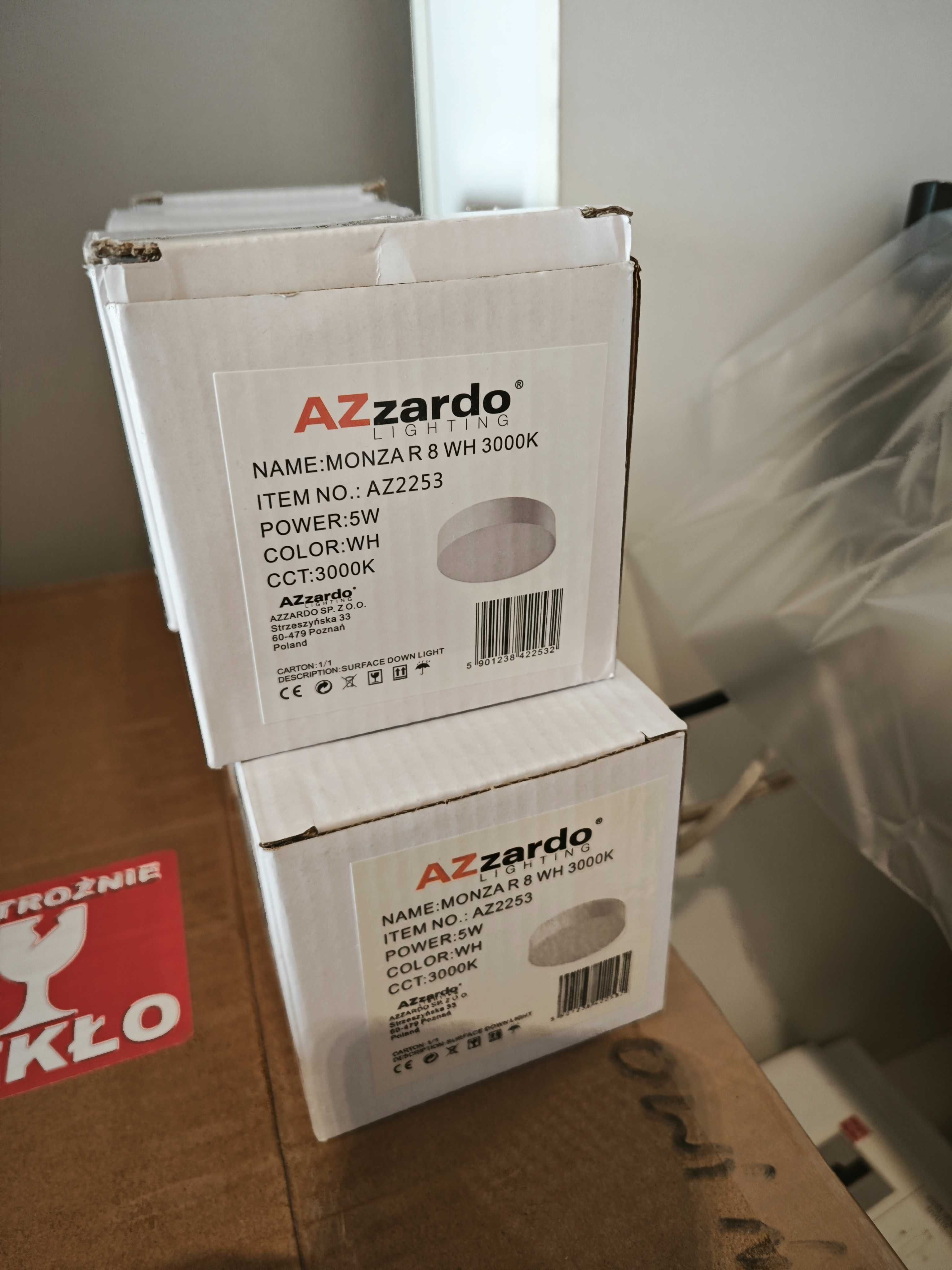 Lampka natynkowa Azzardo biała 8W/3000K AZ2253