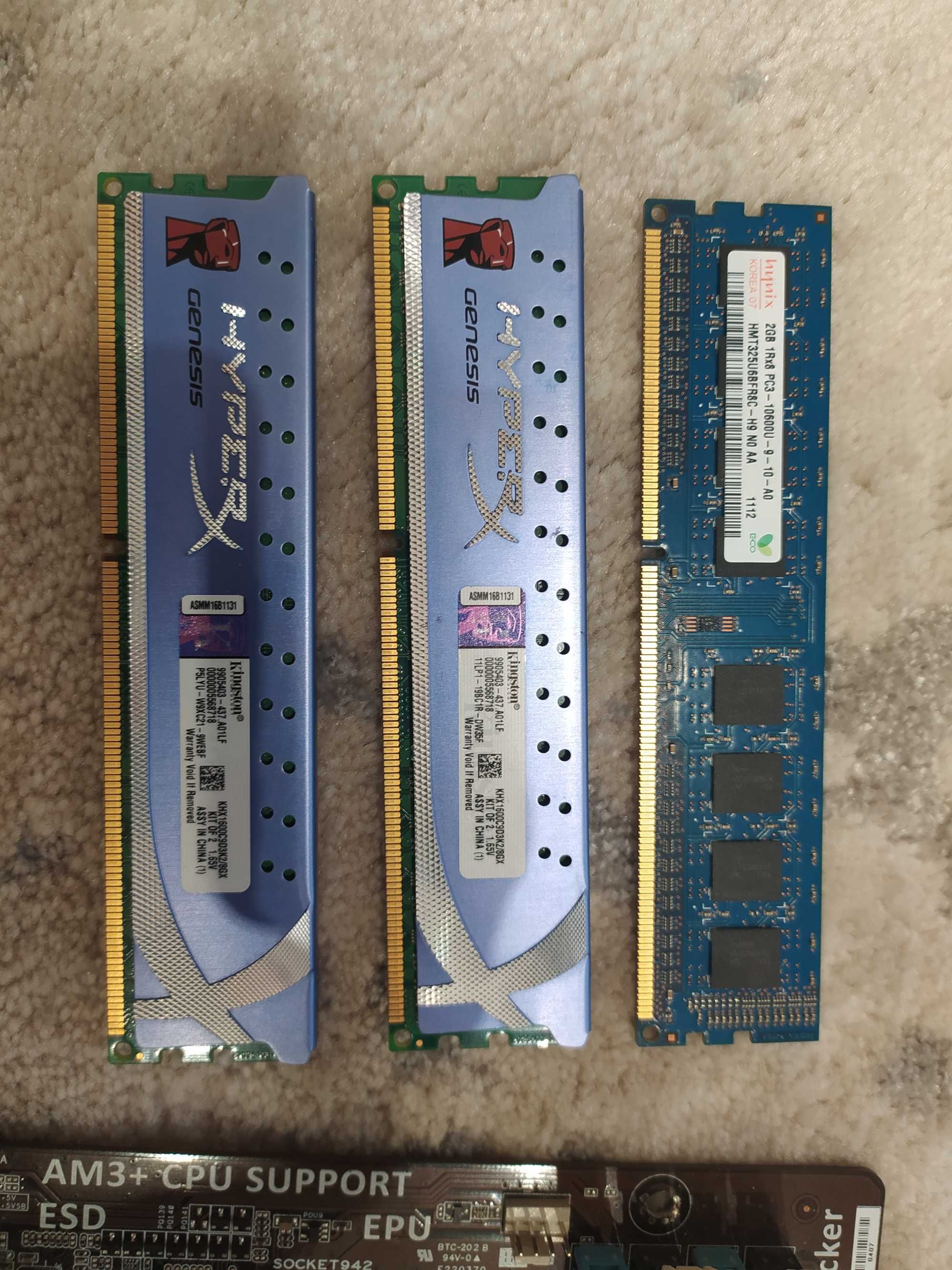 Продам комплект Phenom 2 X4 B55 Asus m5a78l le 10GB ddr3 Asus Gt1030