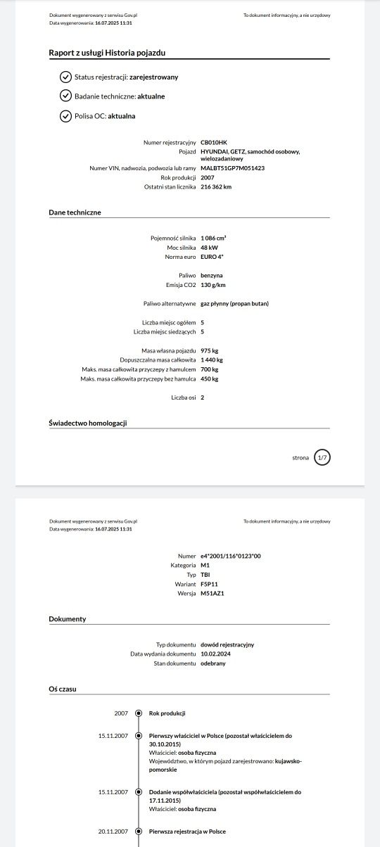 Hyundai Getz ben+LPG
