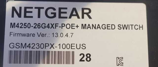 Netgear Switch M4250-26G4F-PoE+  Managed Switch AVLINE