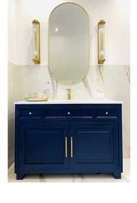 Luksusowa szafka łazienkowa niebieska