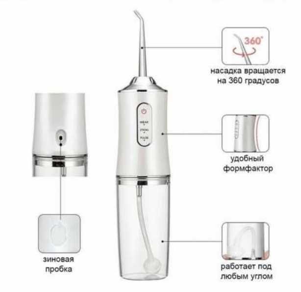 Ирригатор портативный электрический Oral Irrigator для зубов.