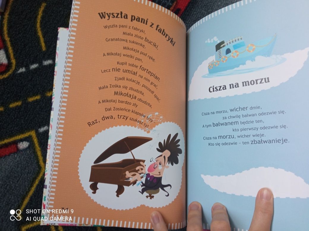 Książka rymowanki Polskie wlazł kotek na płotek