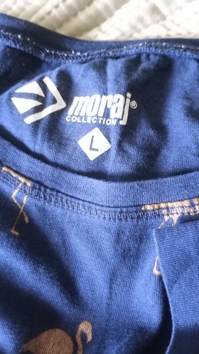 Granatowa koszulka damska -Flamingi rozmiar L firmy Moraj