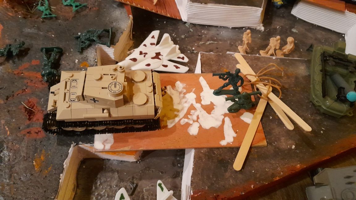 Makieta wojskowa okopy płyta gk i styropian