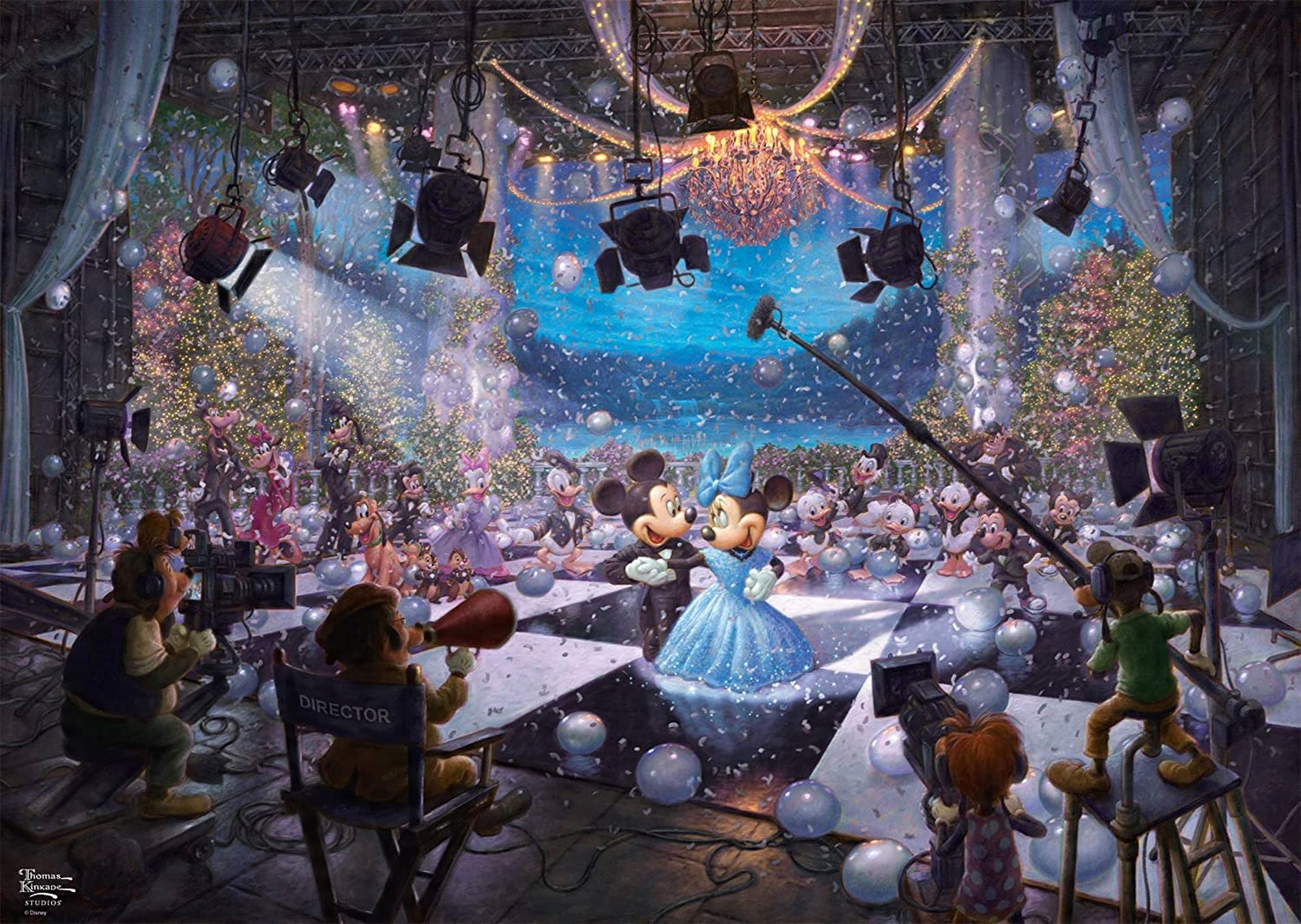 puzzle 1000 pq t. kinkade 100 lat disneya jubileuszowy taniec  opis
