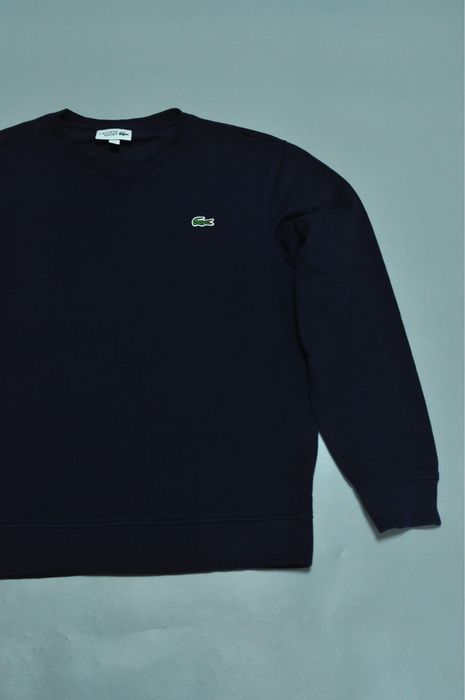 Lacoste оригинал свитшот мужской кофта тёмно синий лакоста