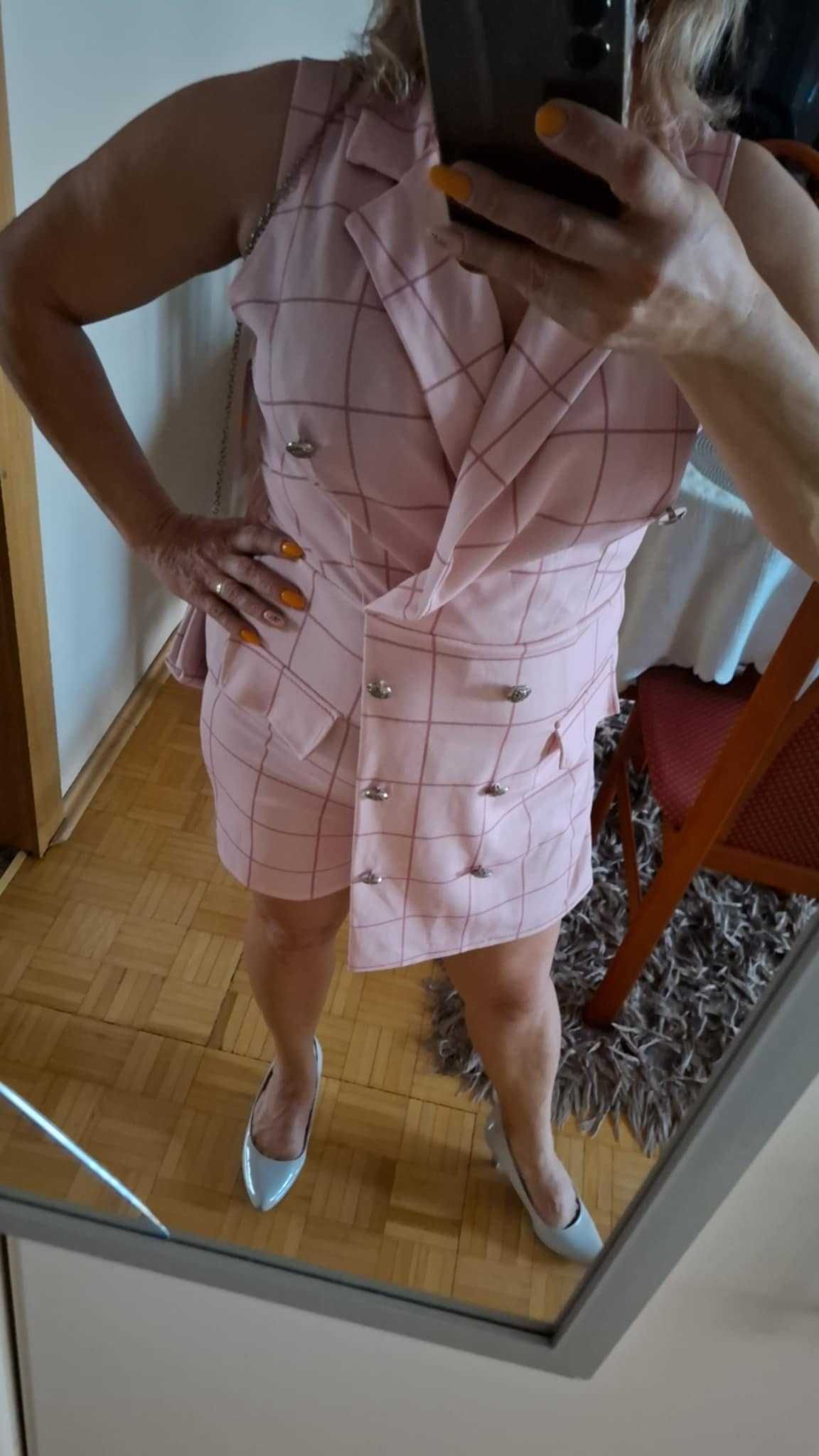 Kombinezon Nowy,żakietowy z torebeczką New Collection roz.38-42