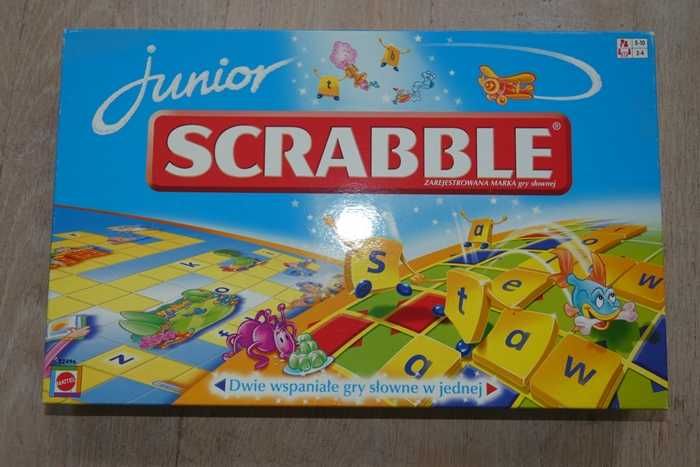 Gra planszowa SCRABBLE junior; MATTEL -stan idealny