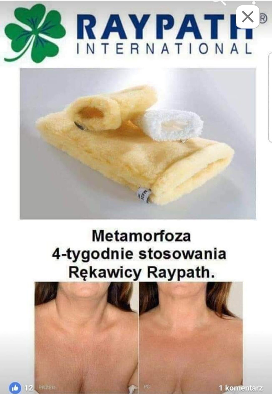 Rękawica do peelingu ciała raypath