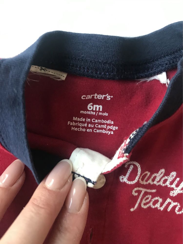 Carter’s zestaw body i spodnie z szelkami rozm. 6 M.