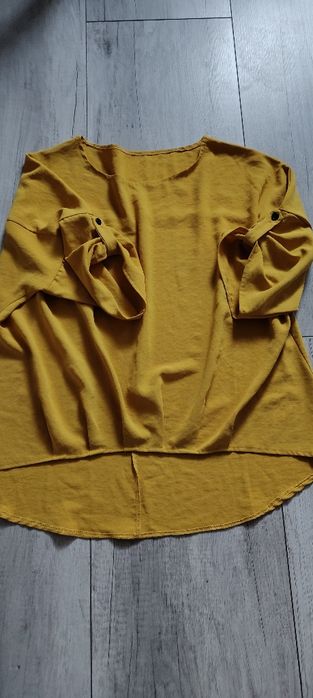Musztardowa  bluzka damska 44/46