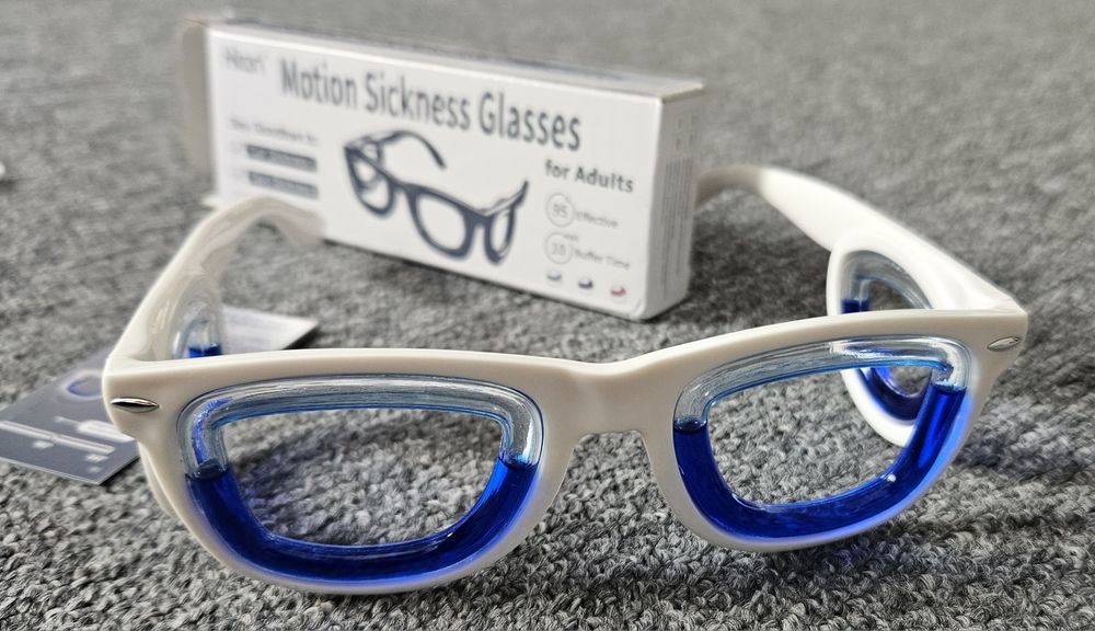 Okulary na chorobę lokomocyjną, morską, problemy z błędnikiem