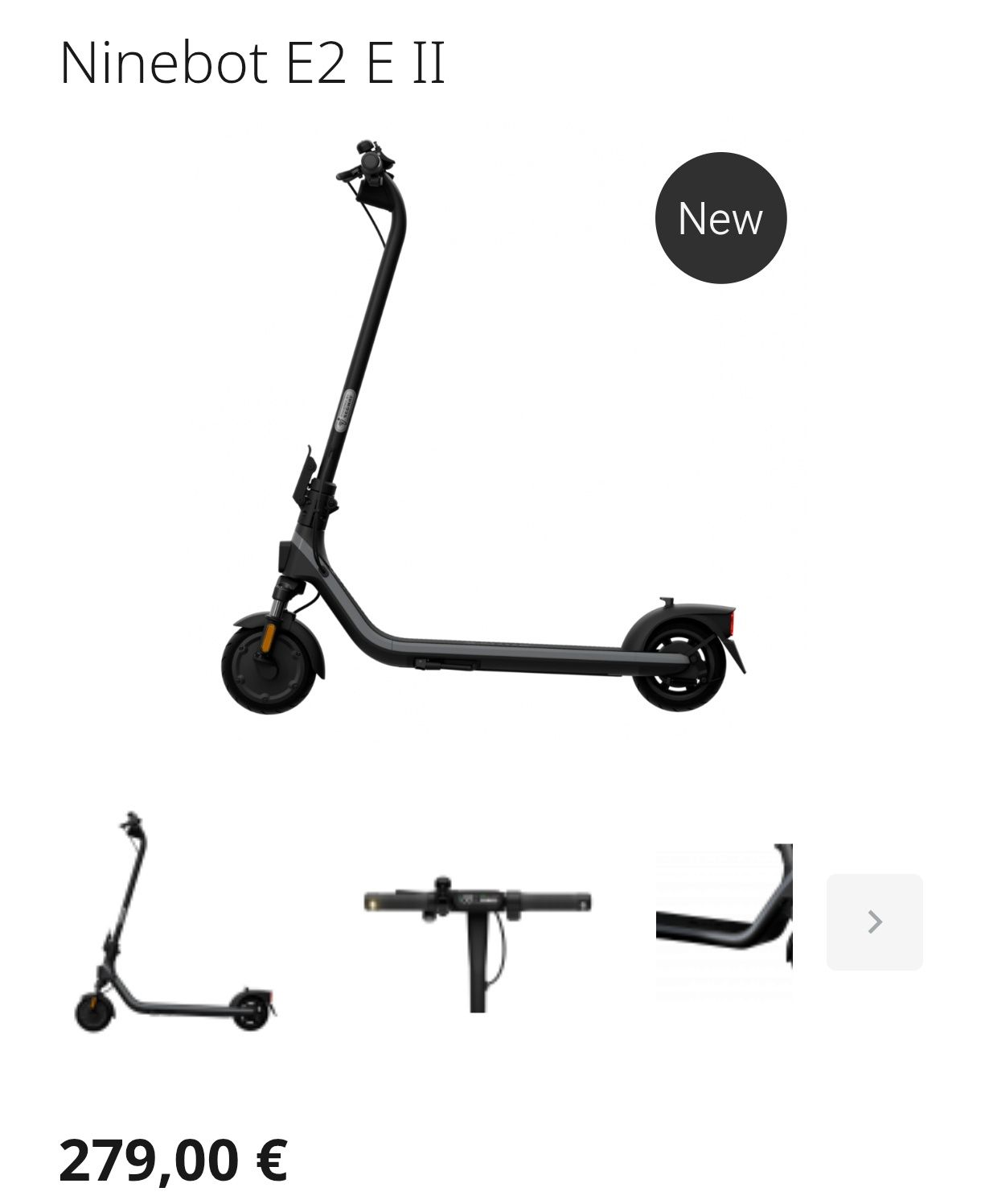 Trotinete segway ninebot e2e II - nova
