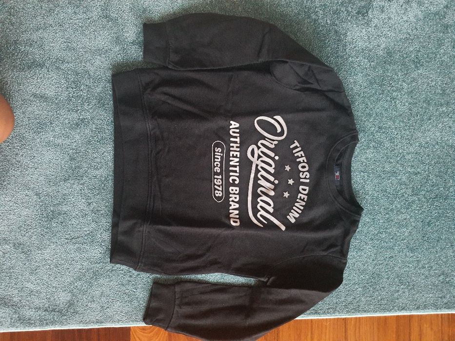 Hoodie sem gorro Tiffosi Preta