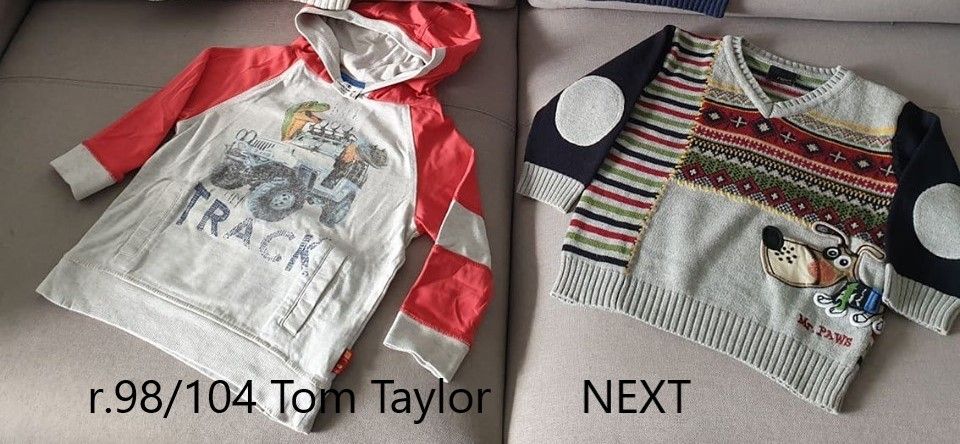 sweterek next bluza Tom taylor Disney Ralph Lauren 98/104 bawełna