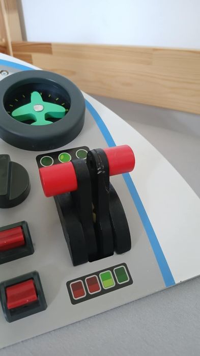 Drewniany kokpit pilota zabawka samolot