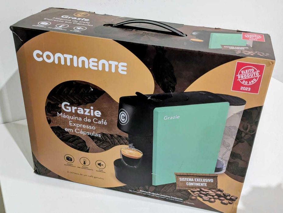 Máquina Café Grazie cápsulas Continente – impecável, pronta a usar!