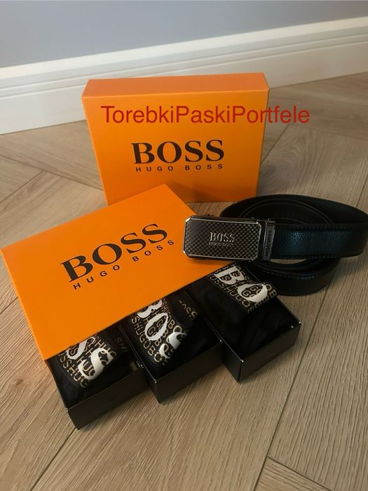 Nowy zestaw Hugo Boss , bokserki + pasek.