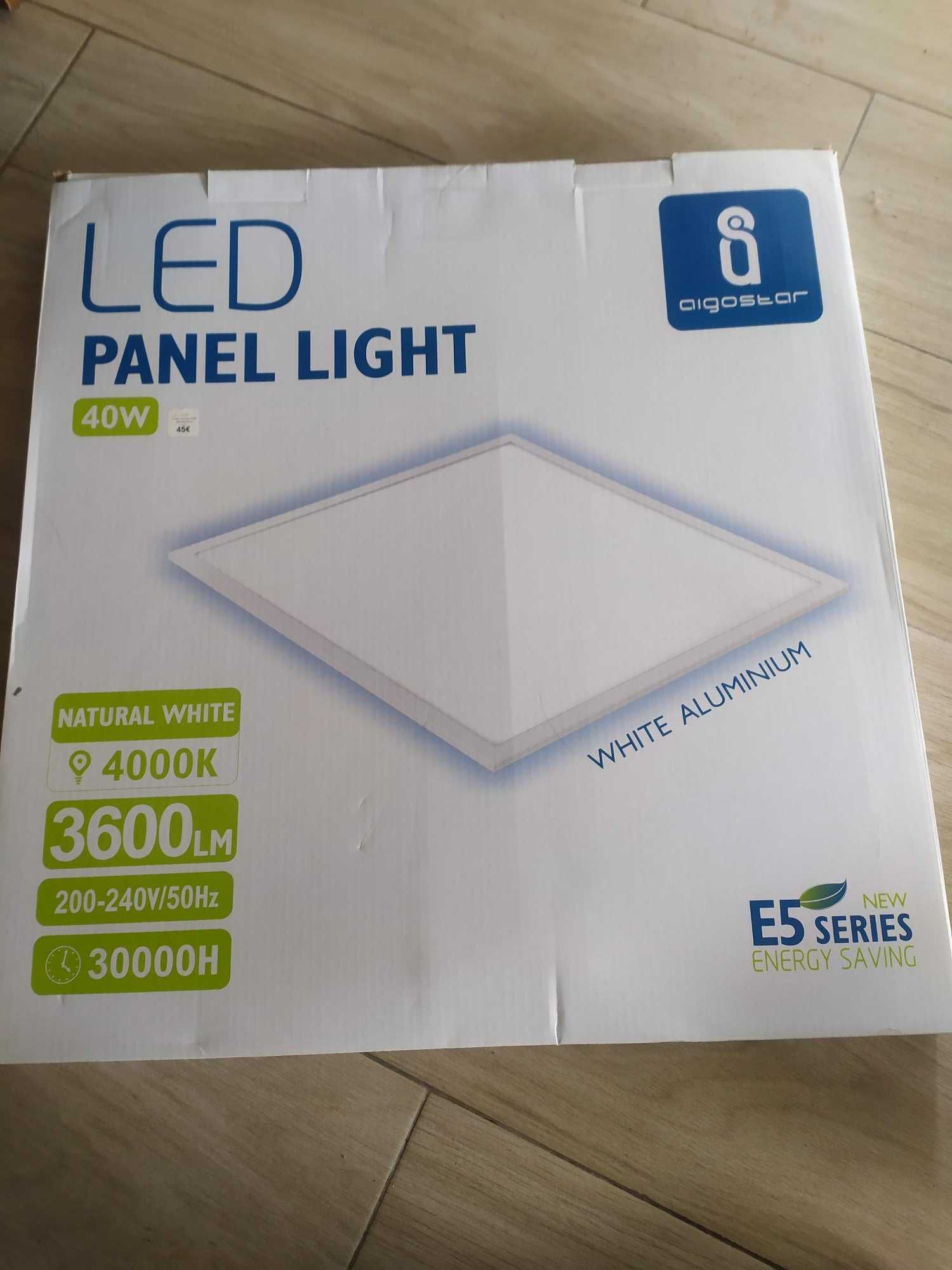 Painel led 40w - NOVO - Aigostar - White aluminium - 200-240v/50Hz