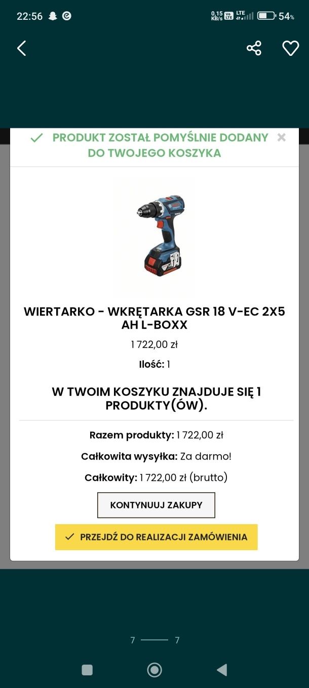 Okazja!!! Wkrętarka Bosch+2x akumulator 5ah+ładowarka