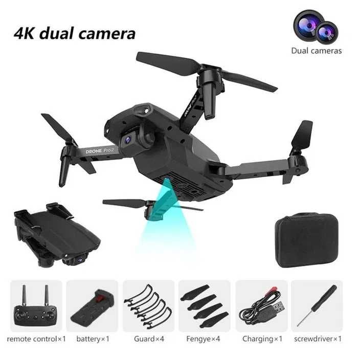 DRON~~ E99 PRO 2 KAMERY 4K WIFI HD ZOOM 50x 40min Okazja!