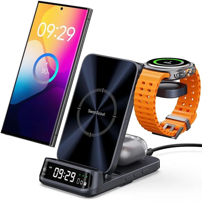 Зарядка 3 в 1 для Samsung ,Galaxy Watch ,Galaxy Buds