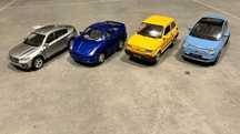 Duże resoraki - BMW X6, Fiat 126p, Fiat 500, Toyota Celica