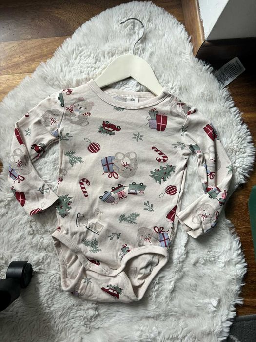 Body świąteczne 100% Bawełna H&M r. 86