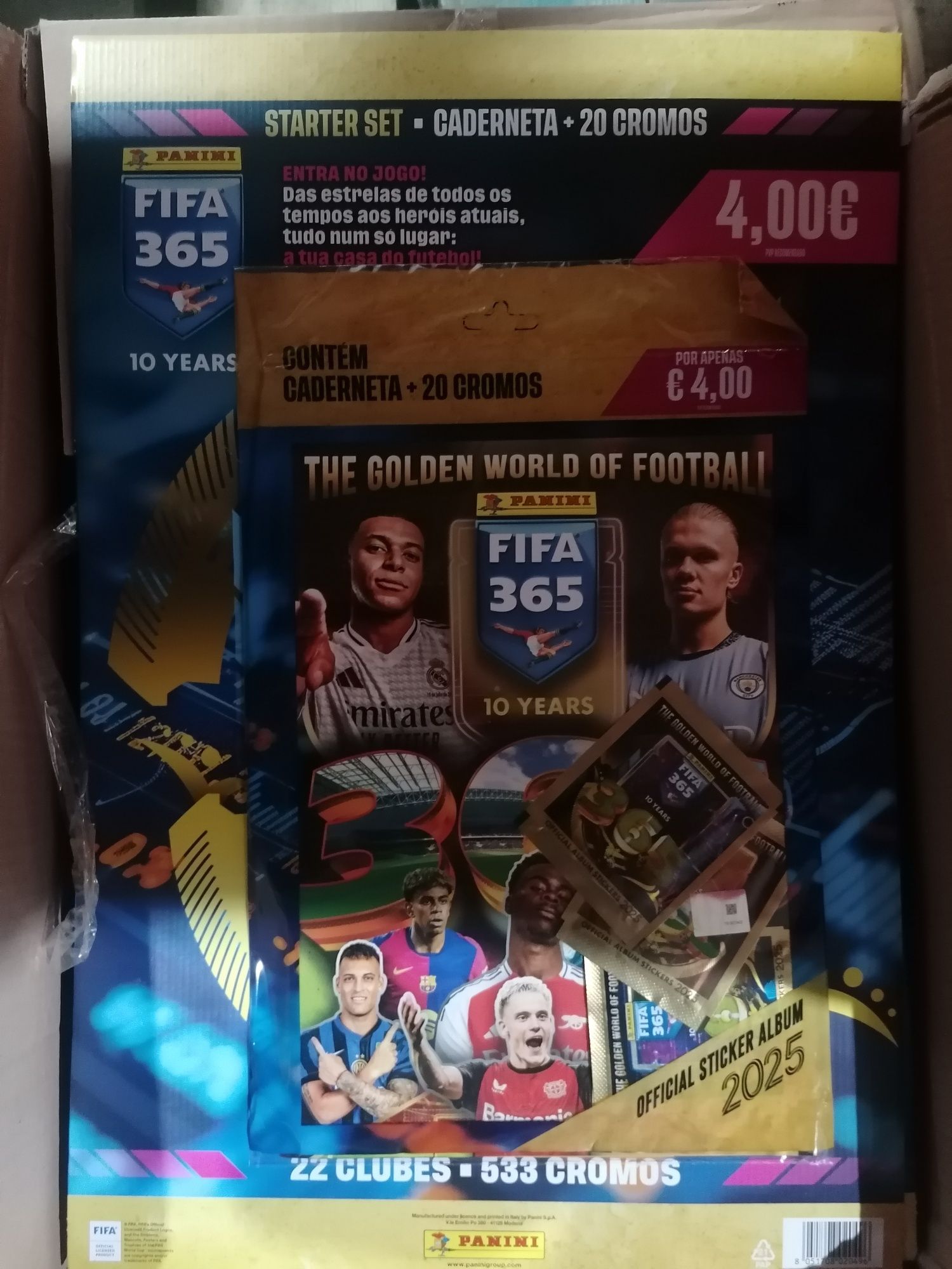 Caixas de cromos originais