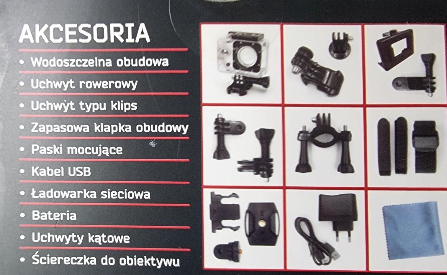kamera sportowa s-line sc501 + karta pamięci