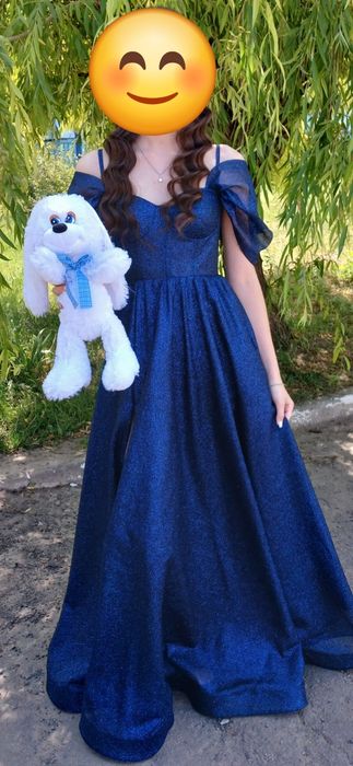 Продам корсетну сукню синього кольору.