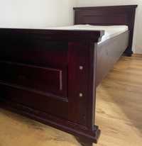 Drewniane łóżko z materacem 80x200