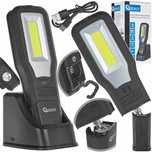 Lampa warsztatowa LED COB 10W z powerbankiem i magnesem Geko