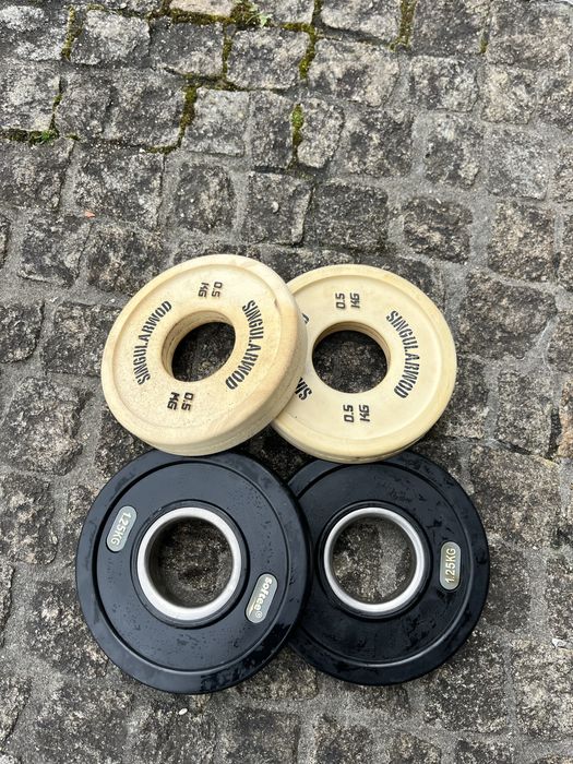 Discos de 1.25kg e 0.5kg