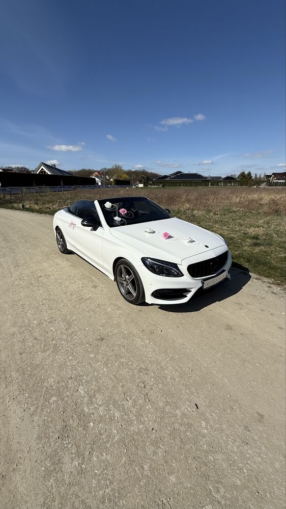 Samochód do ślubu. Auto na ślub. Mercedes V Klasa, C Cabrio z kierowcą