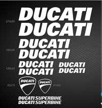 Комплект оригінальних вінілових наклейок "Ducati"