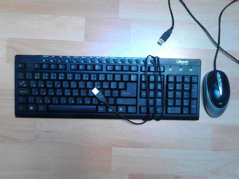 teclado Lifetech + rato ótico Canyon