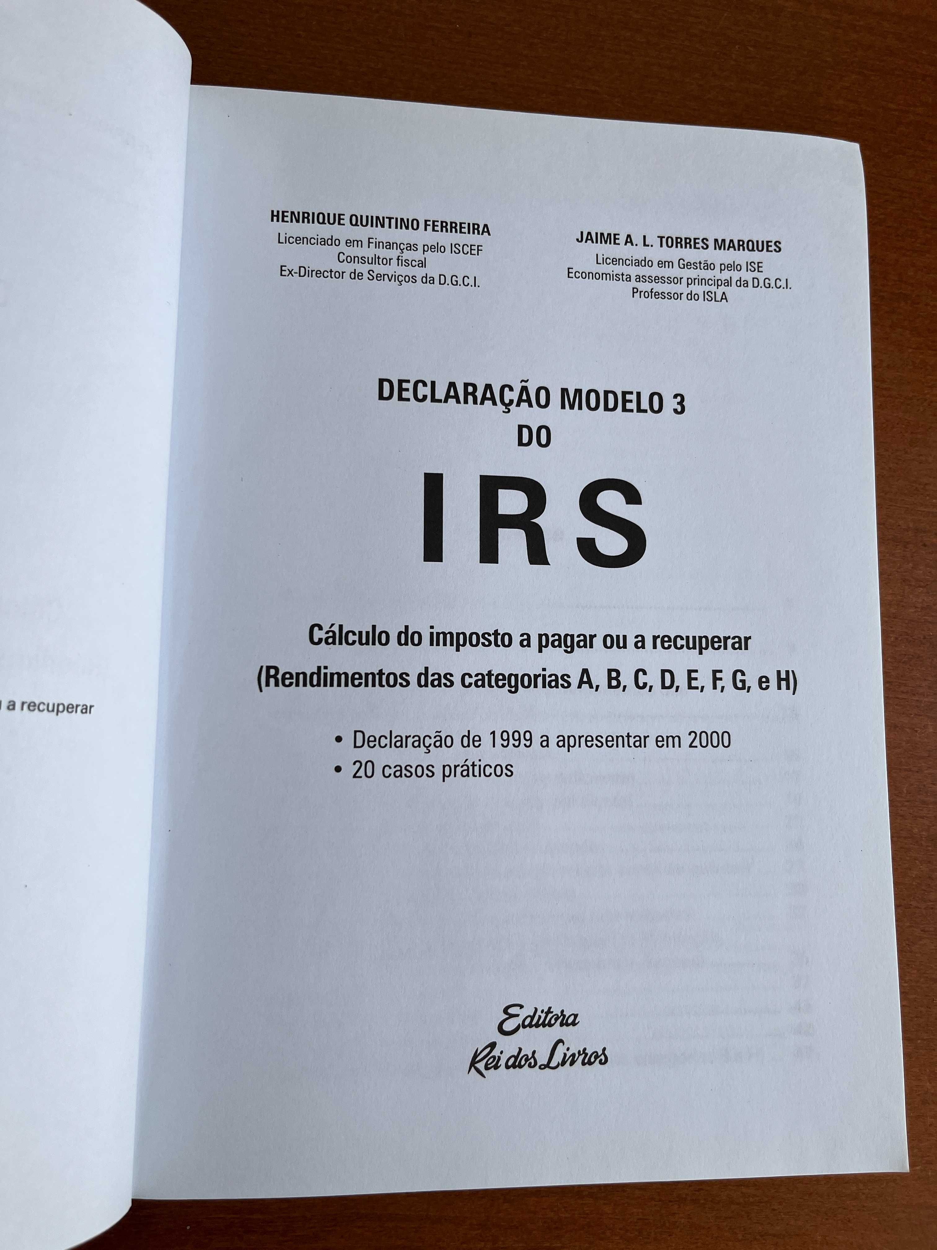 Livros de IRS e Legislação Fiscal
