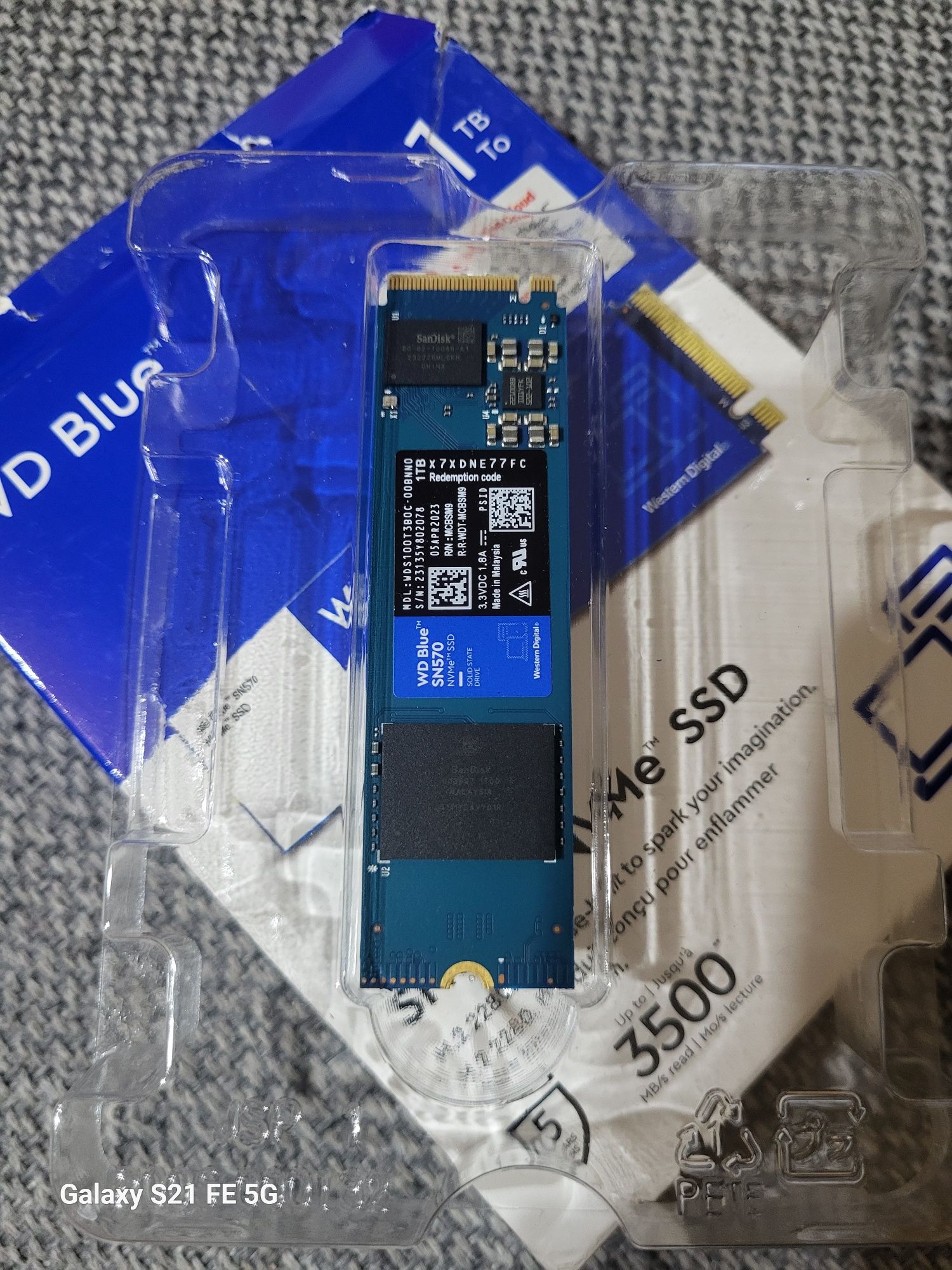 NOWY Dysk SSD M.2 WD Blue SN570 1TB NVMe