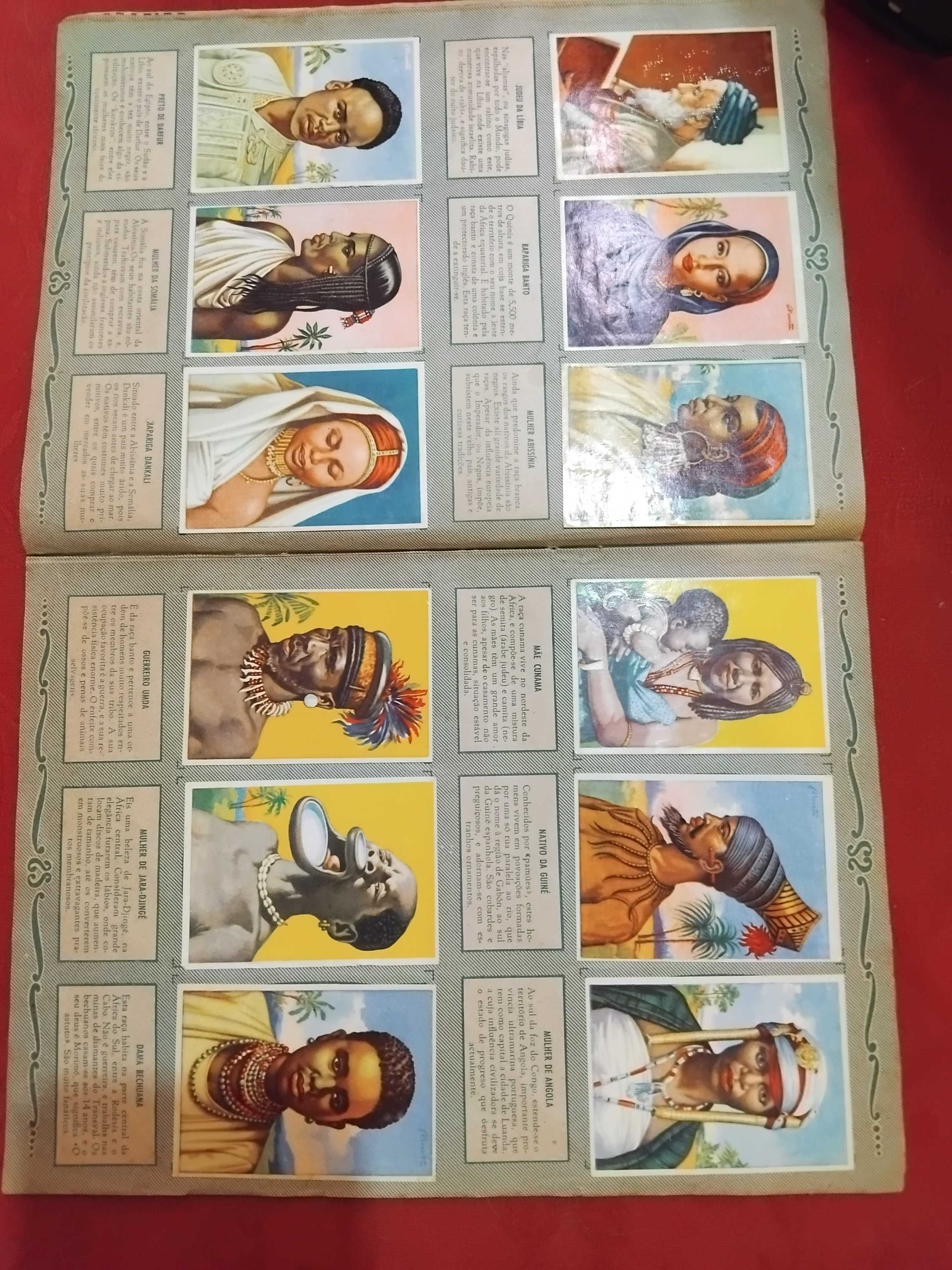 Coleção de cromos Povos (Raças) do mundo