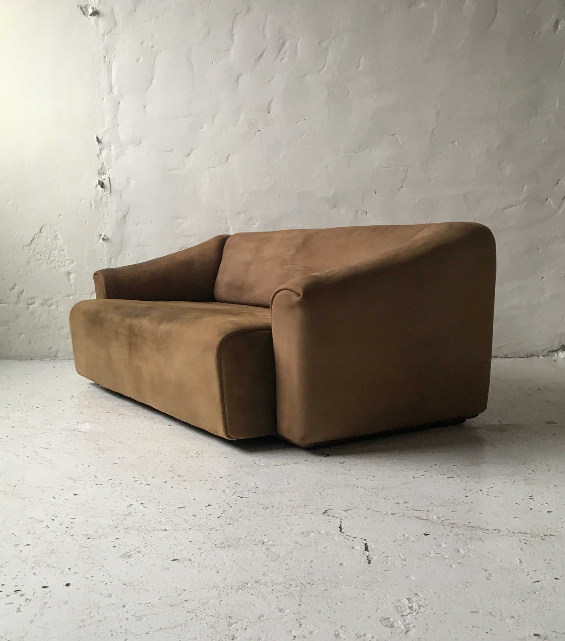 De Sede sofa DS 47 bawola skóra nubukowa lata 70 vintage design