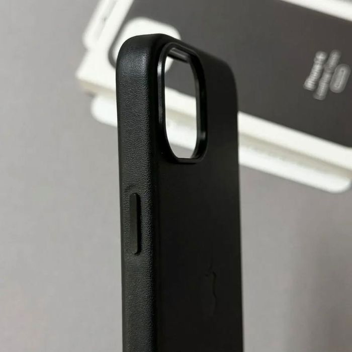 Шкіряний чохол Leather Case для iPhone 14 | Кожаный чехол на Айфон 14