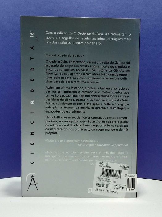 “  O Dedo de Galileu  ” de Peter Atkins