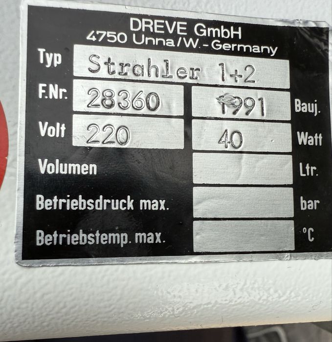 1xDreve Strahler 1+2 / POLYLUX UVA – lampa utwardzająca – 40 W, 220 V