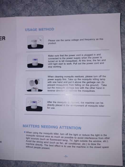 Lampa przeciw komarom